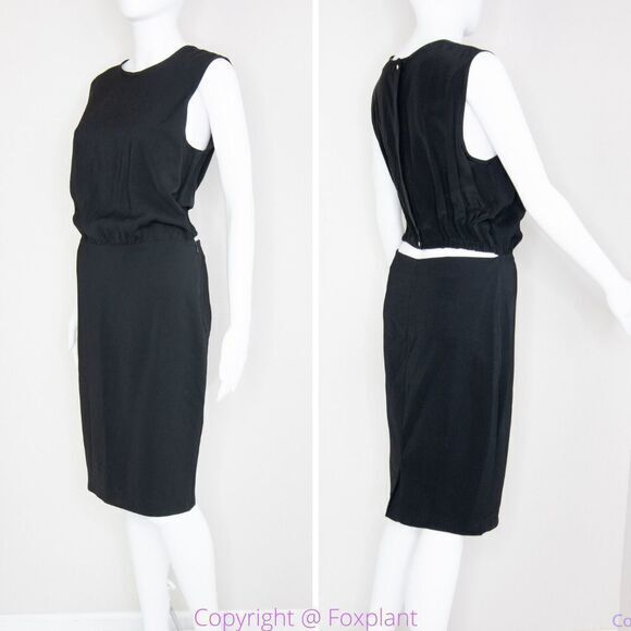 Malene‎ Birge women's black sleeveless cut-out sheath dress - Picture 1 of 16
